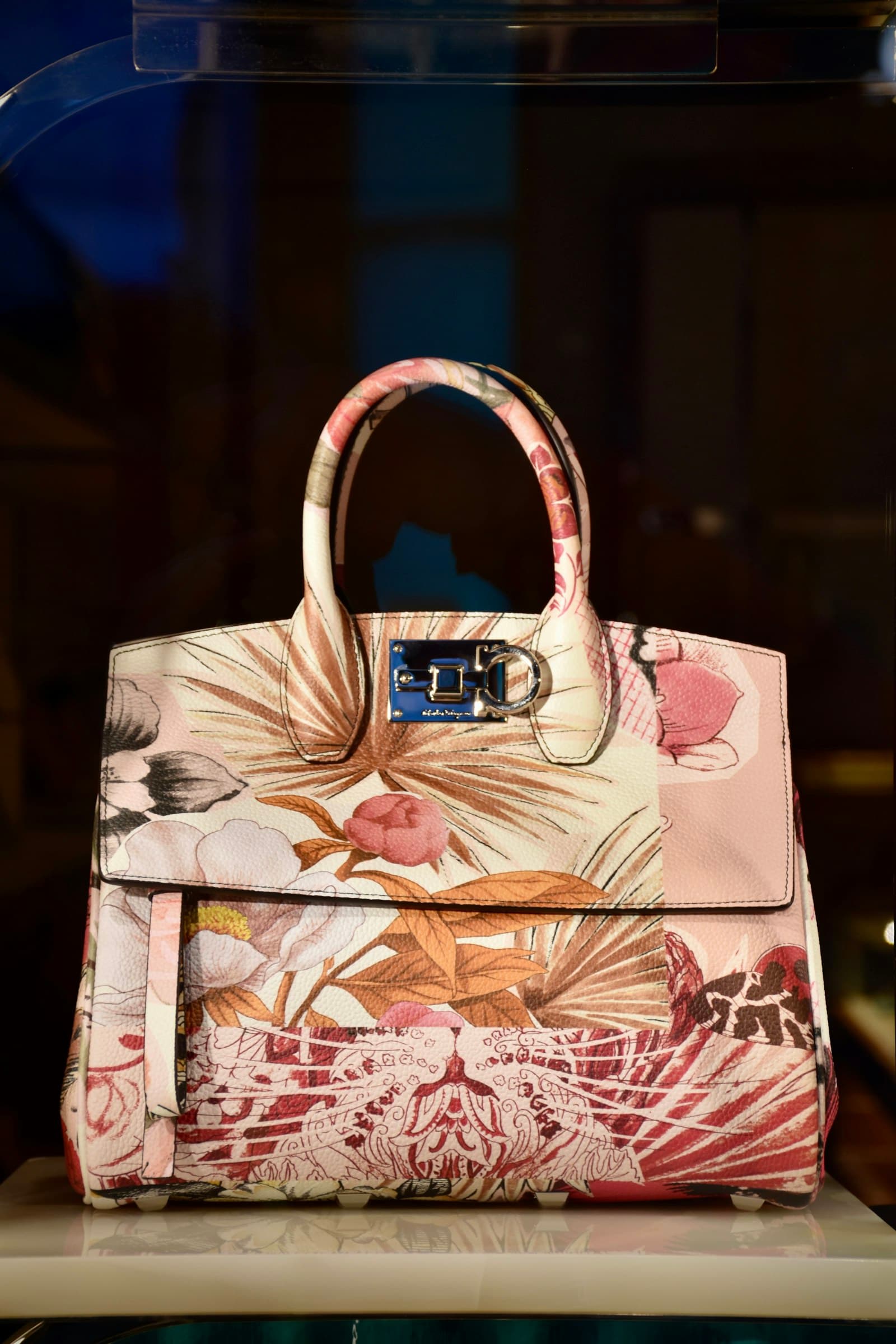 Collection of stylish handbags in different sizes and materials