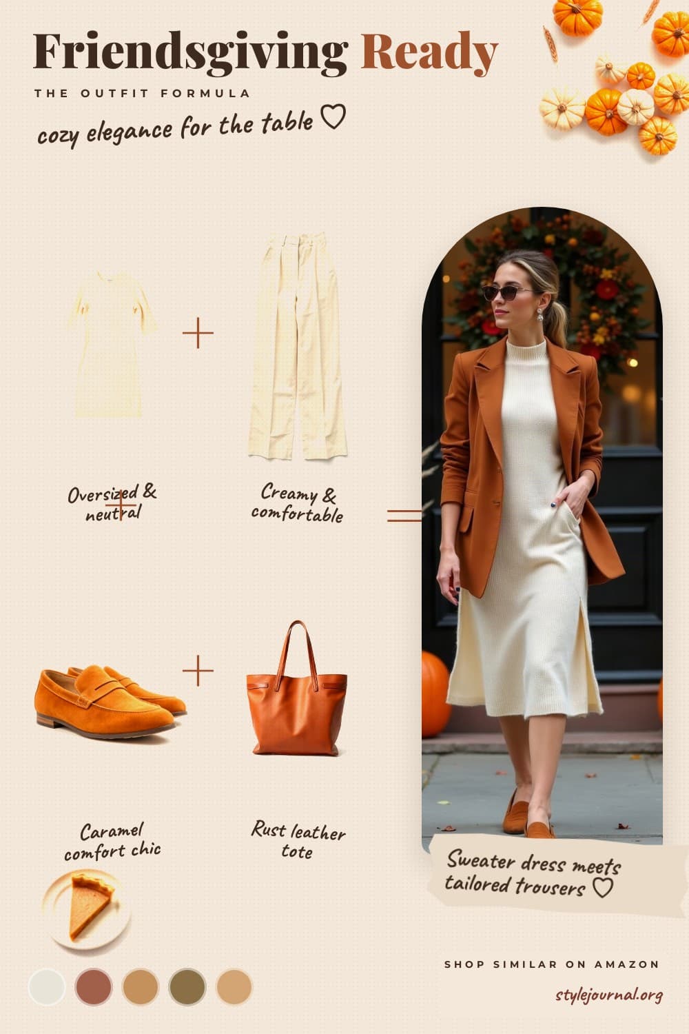 Thanksgiving Outfit | Elevated Cozy Friendsgiving Dinner Looks