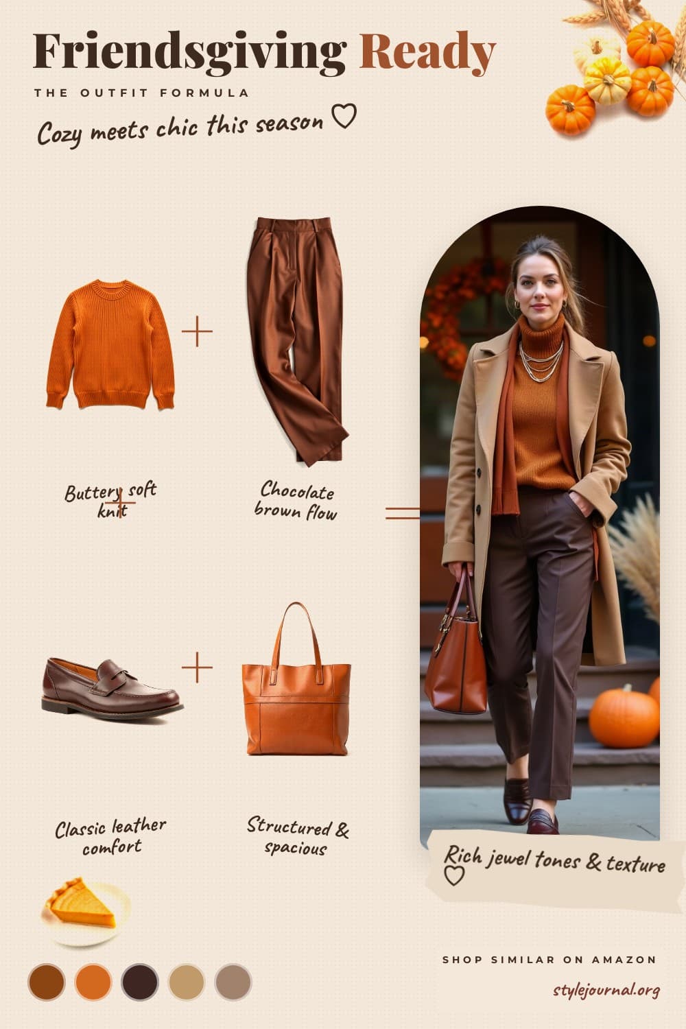 Thanksgiving Outfit Formula | Elevated Cozy in Camel & Burnt Sienna
