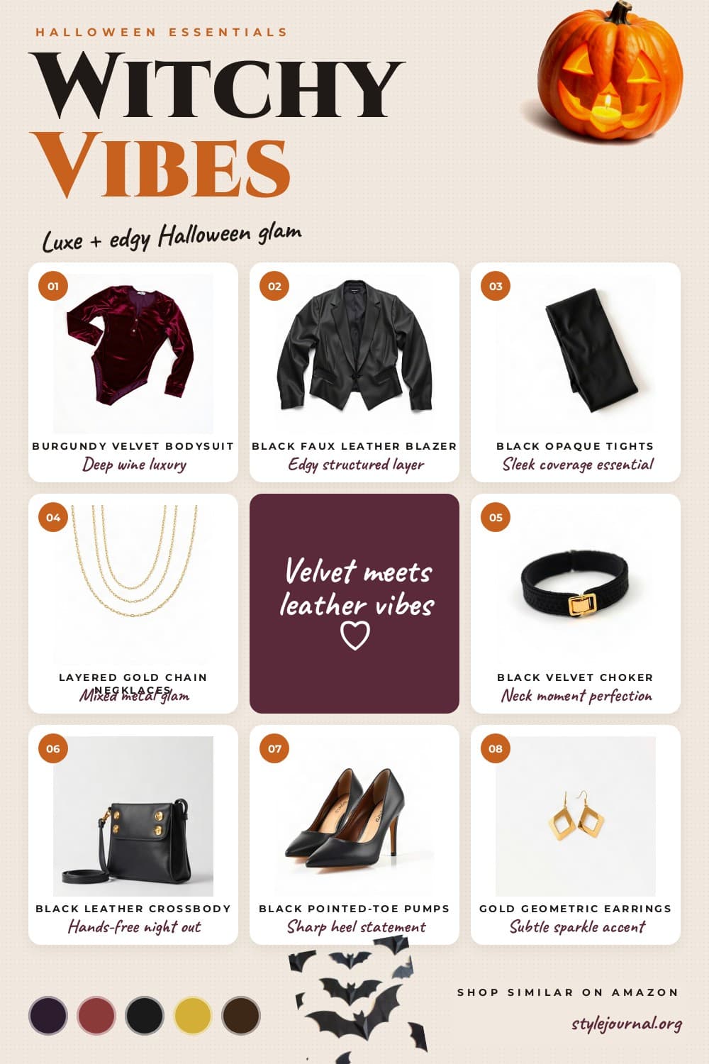 Velvet Midnight Outfit | Halloween Party Looks No Costume Needed