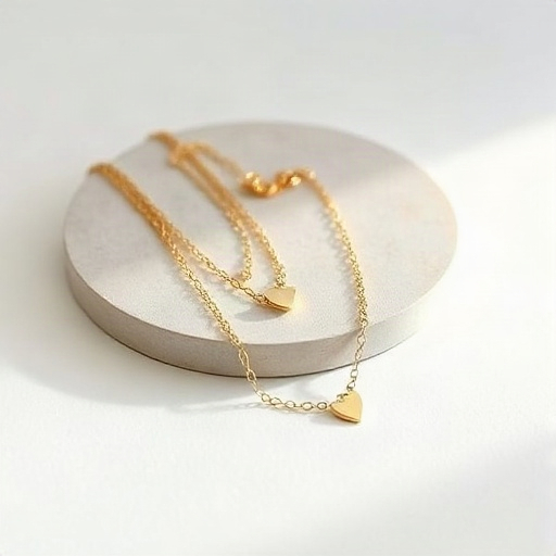 Gold layered necklaces