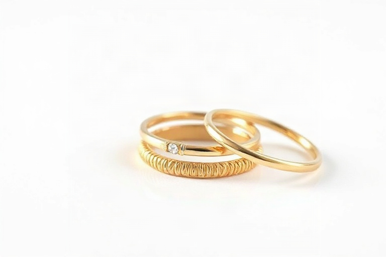 Gold Stacked Rings