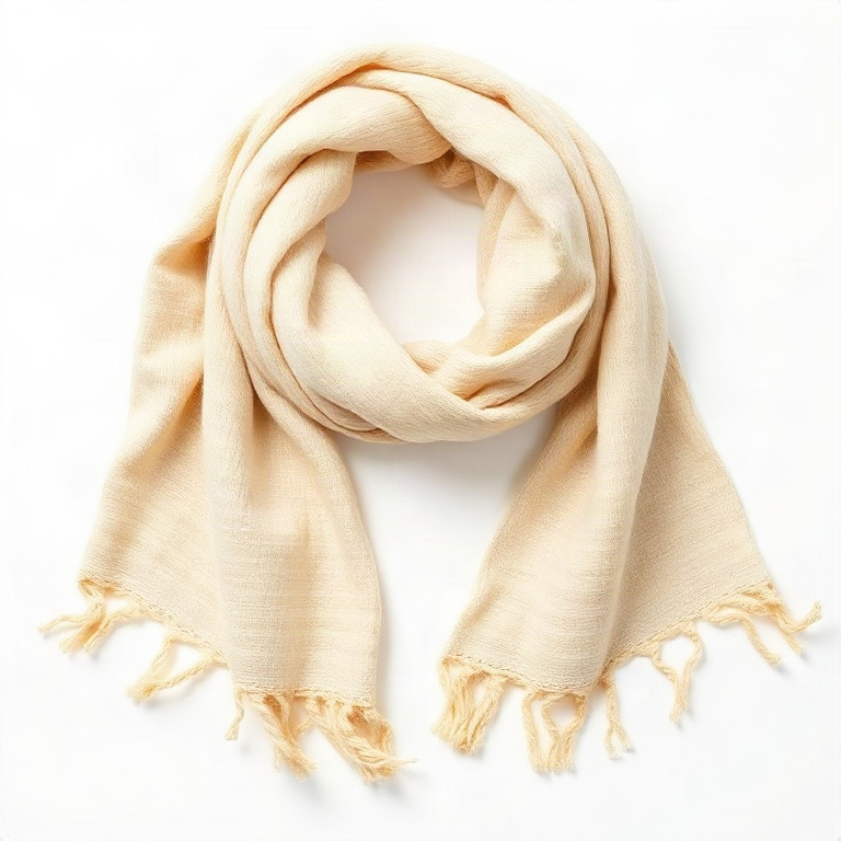 Cream Wool Scarf