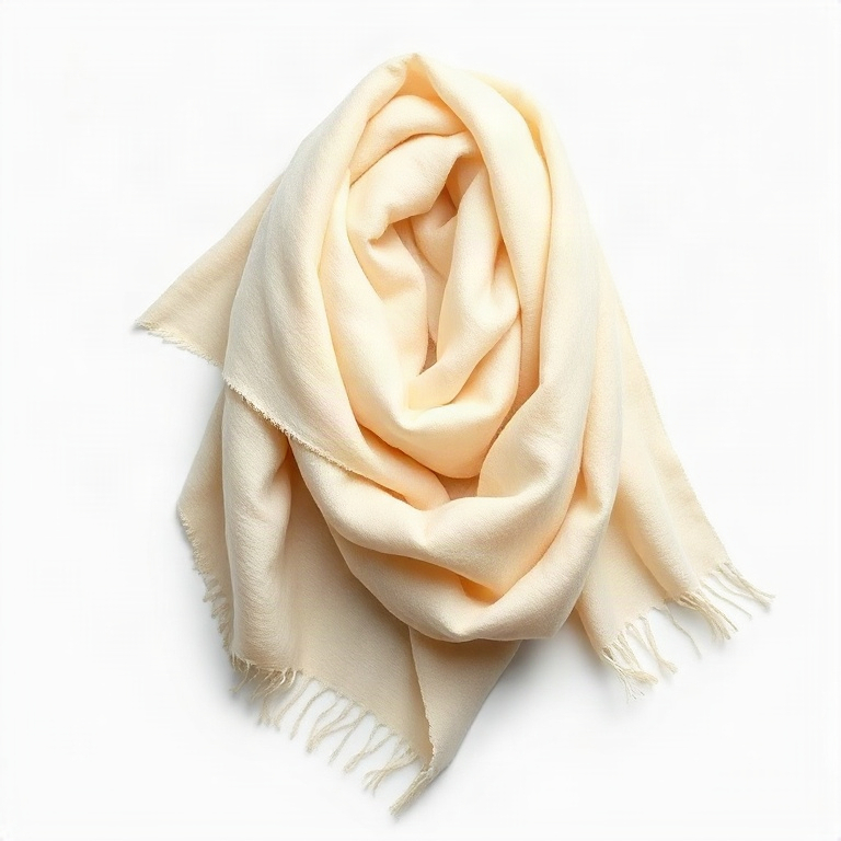 Cream Wool Scarf