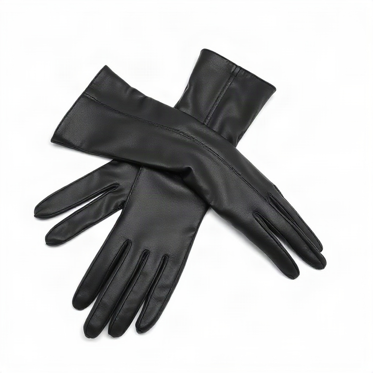 Black Leather Gloves