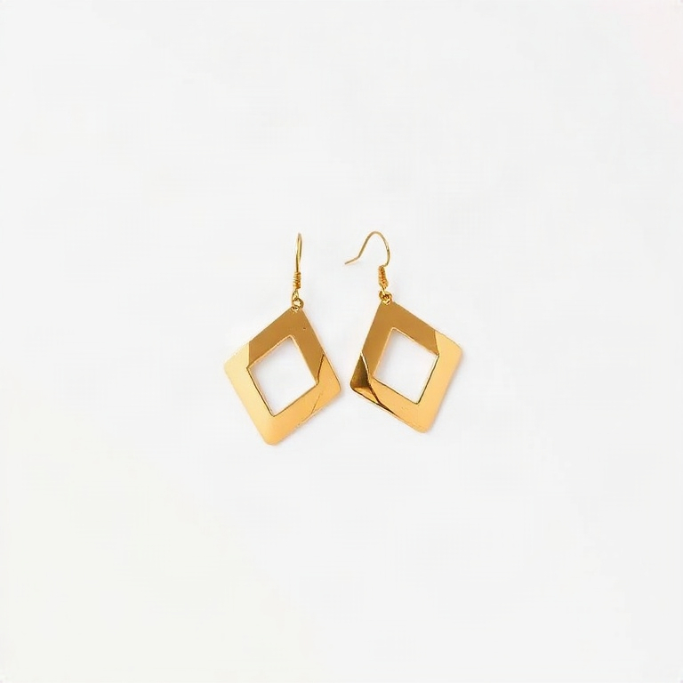 Gold geometric earrings